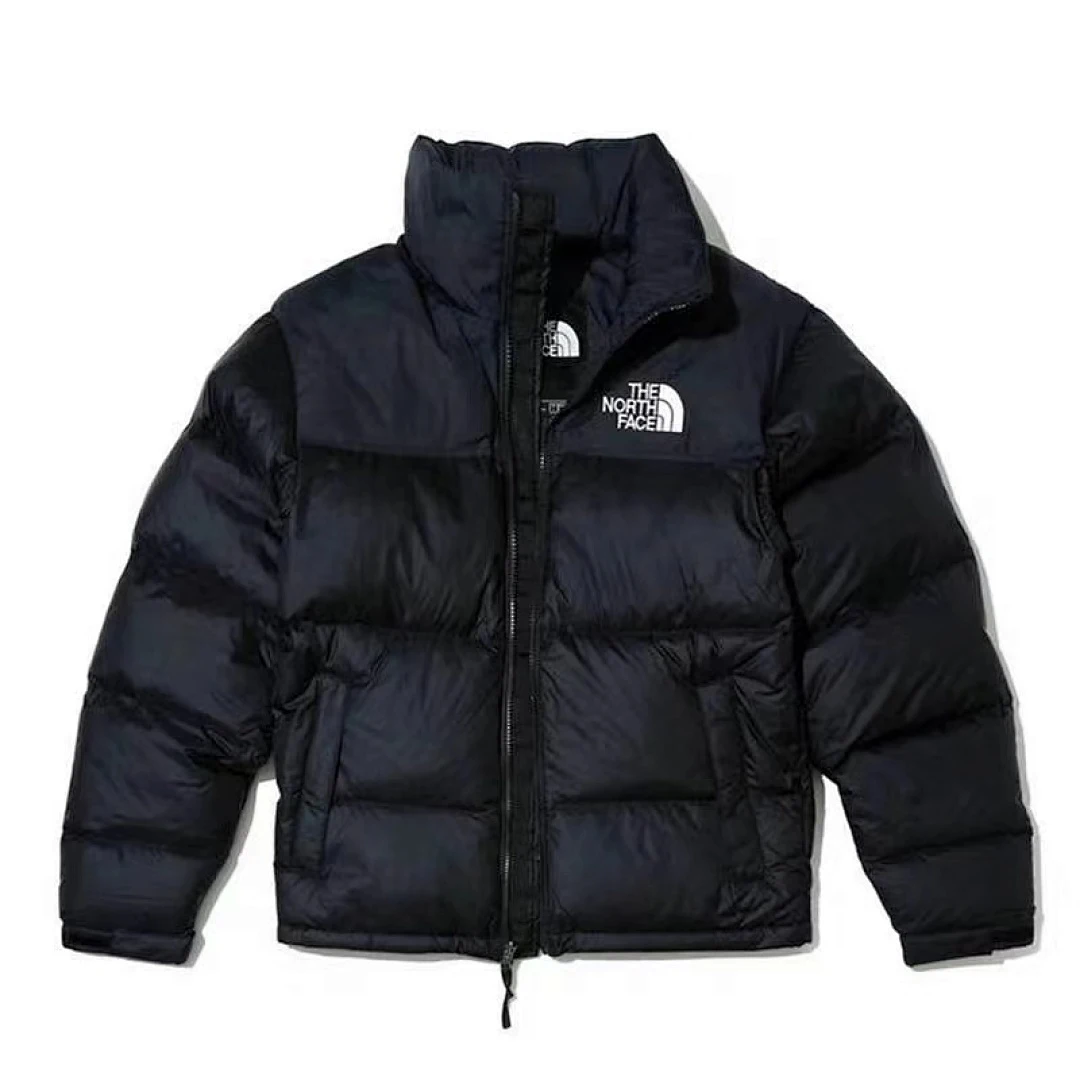 The North Face 1996 Nuptse jacket in black, front view